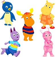 Backyardigans - Peel & Stick - 50 LARGE Wall Stickers