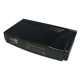 NEWLink 5 Port 10/100 Ethernet Switch,Black