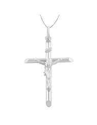 Sterling Silver Crucifix Necklace (18 inch)