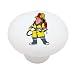 Fireman Decorative High Gloss Ceramic Drawer Knob