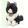 Plush Yomiko Black and White Cat Md 9"