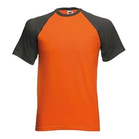 Fruit of the loom short sleeve baseball t-shirt