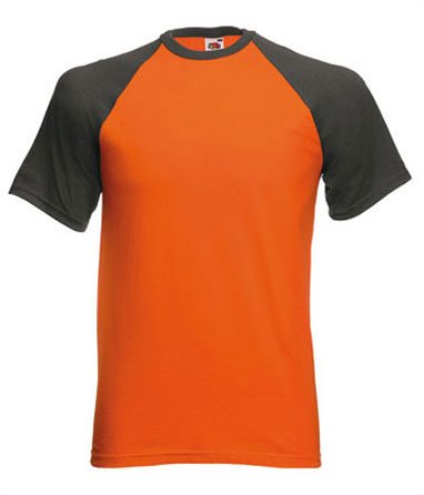 Fruit of the loom short sleeve baseball t-shirt