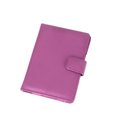 Purple Synthetic Leather Case for  Kindle 3