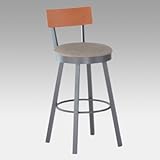 IMAGE OF Amisco 34-Inch Lauren Swivel Extra Tall Bar Stool - 40293-34-37-78-88