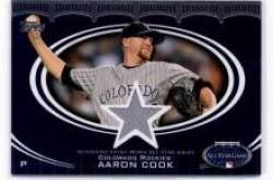 2008 Topps Update All-Star Stitches #AC Aaron Cook - Colorado Rockies (Piece of Authentic All Star Jersey) (Baseball Cards)