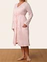 Motherhood Maternity: Long Sleeve V-neck Empire Waist Nursing Nightgown And Robe