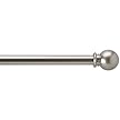 Room Essentials Ball Cafe Drapery Rod - Nickel (28-48")