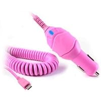 Wireless One PC-MT6A-PK Universal Premium Micro USB Vehicle Power Charger - 1 Pack - Retail Packaging - Pink