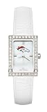 Denver Broncos Ladies Allure Watch White Leather Strap