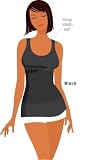 Yummie Tummie Long Tank Top Black
