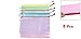 uxcell a13041600ux0390 Netting Decor A4 Paper Document File Holder Zipper Bags Assorted Color (Pack of 5)