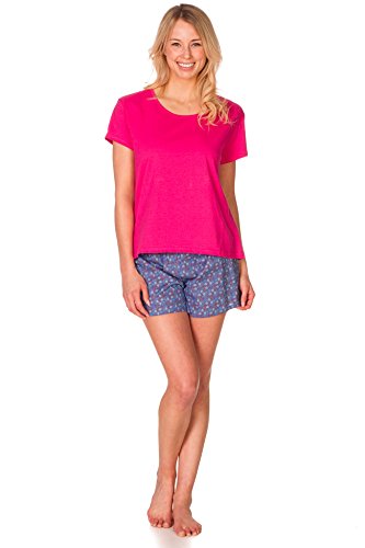 Women's Patricia Cute Comfy Knit Top and Floral Print Boxers 2 Piece Pajama Set