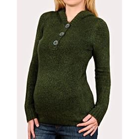 Motherhood Maternity: Long Sleeve Button Front Maternity Sweater