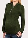 Motherhood Maternity: Long Sleeve Button Front Maternity Sweater
