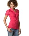 Calvin Klein Jeans Ruched Puff-Sleeve Polo Shirt