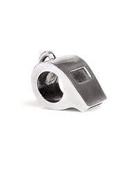 Novobeads Coachs Whistle Sterling Silver Charm Bead - Made in USA w imported materials - Fits all major bead bracelets