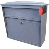 Townhouse Wall Mount Mail Boss Locking Mailbox Granite