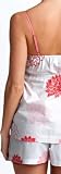 100% Organic Cotton Cami/Boxer Set by JJJ (Large, Dahlia Flowers)