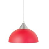 Globe Electric 6347001 11-Inch Hanging Light Pendant with 15 -Feet Cord, Berry