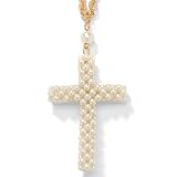 Sim. Pearl Cross Pendant
