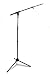 Technote Microphone Boom Stand with Tripod Base and Clip Microphone Holder - Black