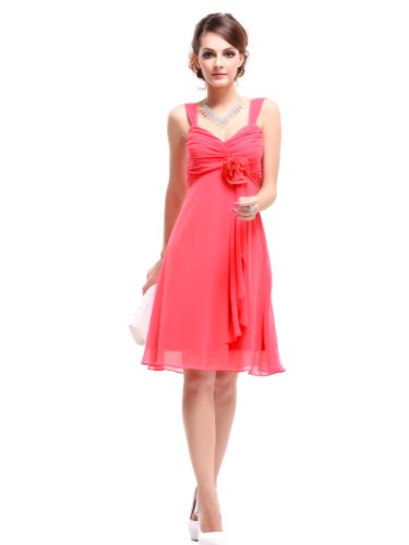 Ever Pretty Flower Unique Ruffles Empire Waist Padded Bridesmaid Dress 03266