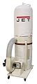 JET 708639RC DC-1100 1-1/2 Horsepower 1,100 CFM Vertical Bag Dust Collector with Remote, 115/230-Volt 1 Phase