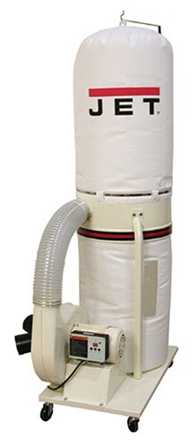 JET 708639RC DC-1100 1-1/2-Horsepower 1,100 CFM Vertical Bag Dust Collector with Remote
