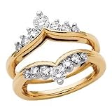 14kt. Gold, 3/4 ct. tw. Diamond Ring Guard