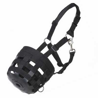 Childrens Toyshop  Sporting Goods : Best Friend Deluxe Grazing Muzzle in Black