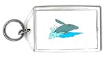 Keychain with whale, humpback, jump
