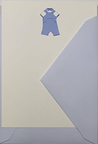 Crane & Co Boys Cute Overalls Birth Announcement