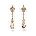 Eve's Addiction Gold Vermeil Vintage Champagne Briollette Teardrops