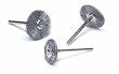 MOUNTED WHEEL BRUSH 3/4" DIAMETER STEEL 3/32" MANDREL BOX OF 12