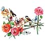 Roses-Birds & Butterflies Adult Sweatshirt