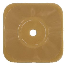 Esteem synergy Stomahesive Cut-to-Fit Skin Barrier with Landing Zone Flange - Fits Stoma up to 2 3/8" - Large Zone - Tan - Box