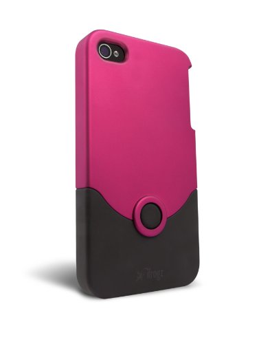 IFROGZ iPhone 4 Luxe Original Huelle Rosa-Schwarz Polykarbonat 2-Schalenhuelle samtenes Ge Preisvergleich