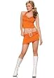 2PC Austin Powers Fanta Soda Pop Orange Girl Sexy Holiday Party Costume