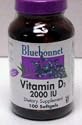Vitamin D3 2000 IU 100 Softgels Bluebonnet