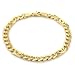 Personal Health Care : 14K Yellow Gold Curb & Bird's Eye Link Bracelet 8'