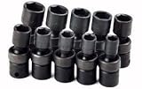 Superkrome 10 Piece 3/8 inch Drive, 6 Point Swivel Metric Impact Set