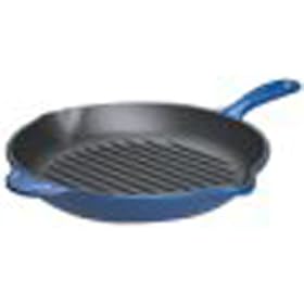 Le Creuset Cast Iron Round Grillit, Blue, 26 cm