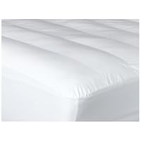 Newpoint International 200-Thread Count Cotton, Gel Filled Twin Mattress Pad