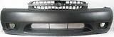 00-01 NISSAN ALTIMA FRONT BUMPER COVER, Raw, XE, GXE, GLE Models, w/o Fog Lamp Holes (2000 00 2001 01) NS8409 F20220Z825