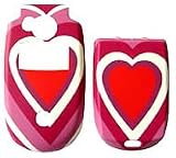 Big Red Heart - Motorola V400 V505 Faceplate Cell Phone Cover - V400 V505 Cell Phone Front Cover/ Battery Door Cover Hard Face plate