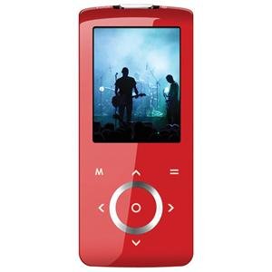31S0Xoxs9CL Coby Super Slim MP3/MP4/FM Player 4GB  Red (MP705 2GRED)