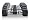 Hex Dumbbell Pairs; Rubber Grip Inlay; Chrome Finish