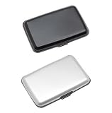 Waterproof Business Id Credit Card Wallet Holder Aluminum Metal Case Box (Random Color)