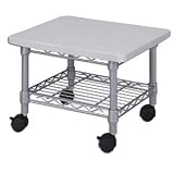 Safco 5206GR Under-Desk Printer Fax Stand in Gray